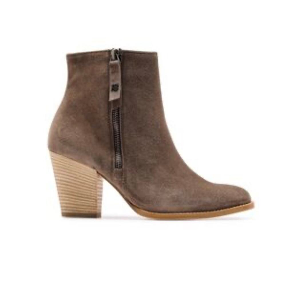 Paul Green Reya Earth Soft Suede Booties - Size 10 (new)